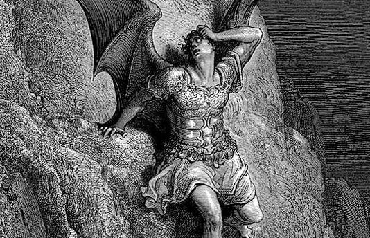 Gustave Doré, Depiction of Satan, the antagonist of John Milton's Paradise Lost c. 1866