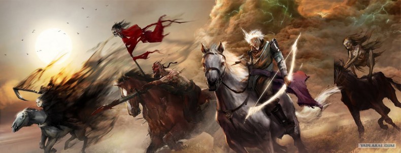 Четирите конника на апокалипсиса – мутантите Архангел, Сайлок, Буря и Магнито