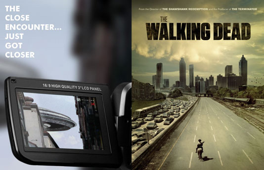 Плакати на „The Walking Dead” и „Extraterrestre”