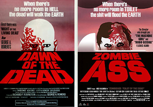 Зората на мъртвите и Zombie Ass: Toilet of the Dead