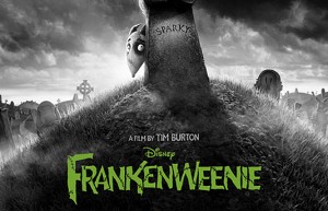 Постер на „Frankenweenie” на Тим Бъртън