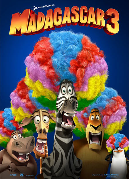 Мадагаскар 3 - плакат