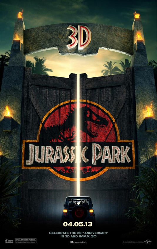 плакат на „Джурасик парк 3D”