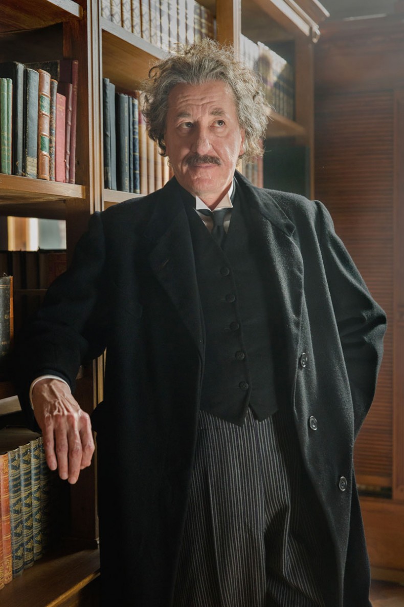 Geoffrey Rush as Albert Einstein in National Geographic's 'Genius'.  (photo credit: National Geographic/Dusan Martincek)