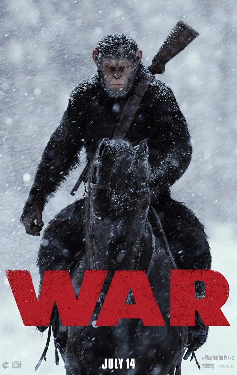 Плакат на „War For The Planet Of The Apes“
