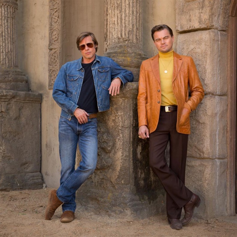 леонардо дикаприо и брад пит в once upon a time in hollywood