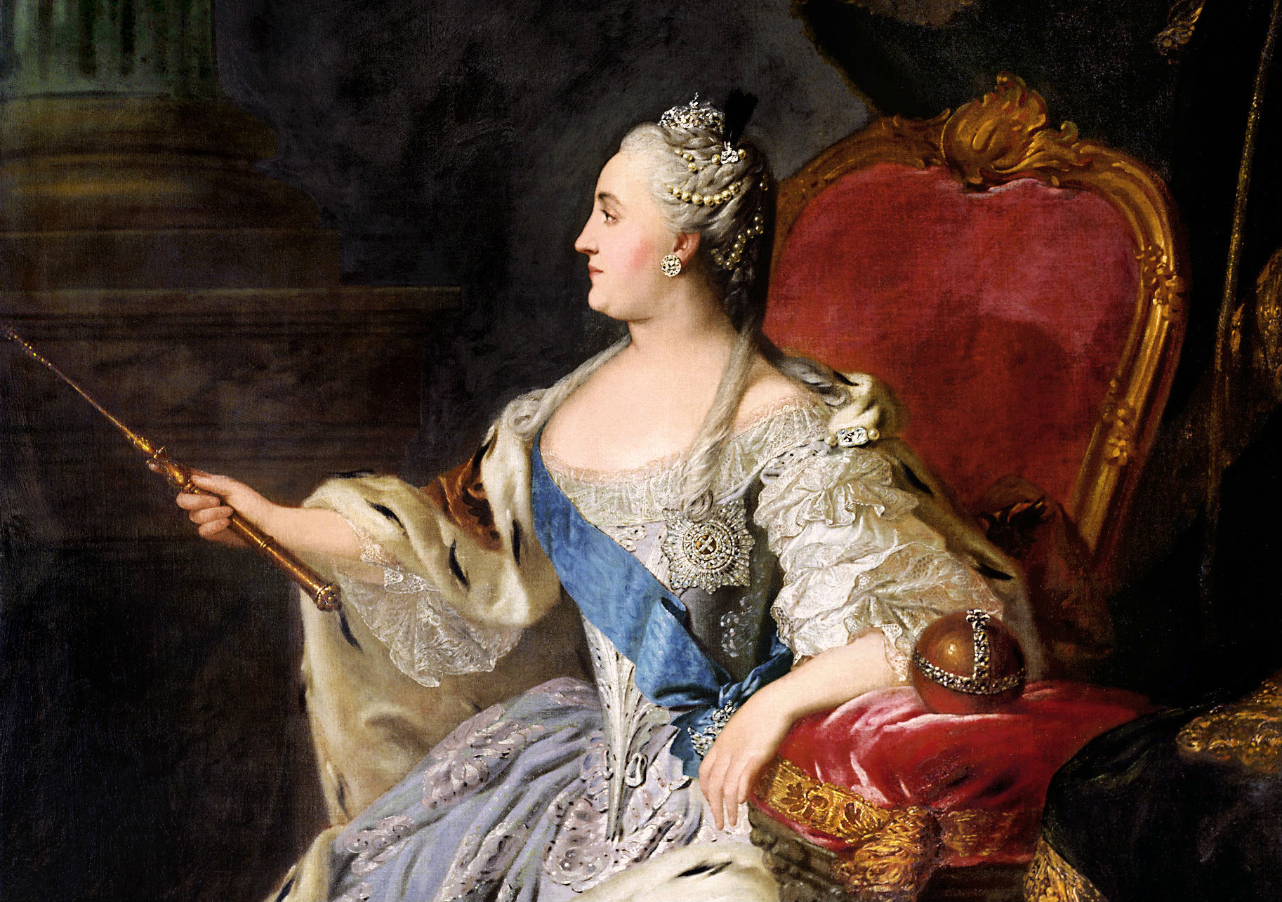 Profile_portrait_of_Catherine_II_by_Fedor_Rokotov_(1763_Tretyakov_gallery)