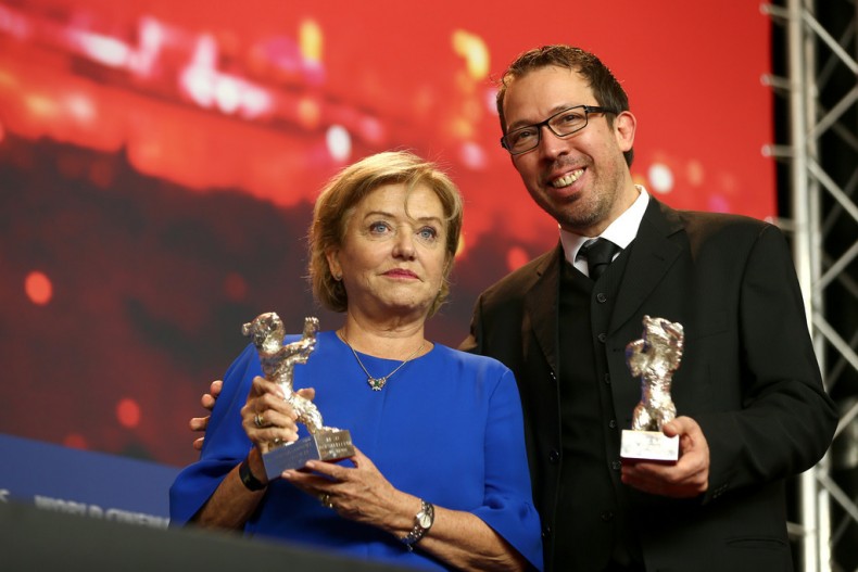 Марсело Мартинеси и Ана Брун на пресконференцията по време на Берлинале 2018